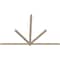Ekena Millwork Kennewick Smooth Timber Gable Bracket, Douglas Fir, 108"W x 72"H x 1 1/2"D x 3 1/2"F, 16/12 Pitch GBW108X72X0204KEN00SDF - alternate 4